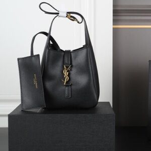 Yves Saint Laurent Black Mini Bag with Gold Accents